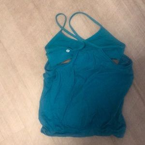 lululemon athletica Tops - Lululemon teal workout top! Only worn a few times lululemon athletica Tops - Lululemon teal workout top! Only worn a few times